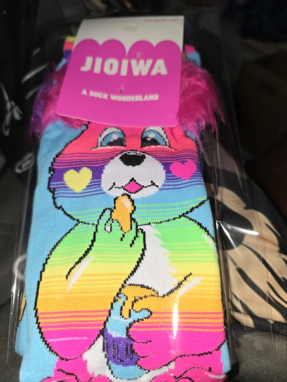 Mad Mia Kids Character Socks 3 Pair - Pink, Blue, Multicolor
